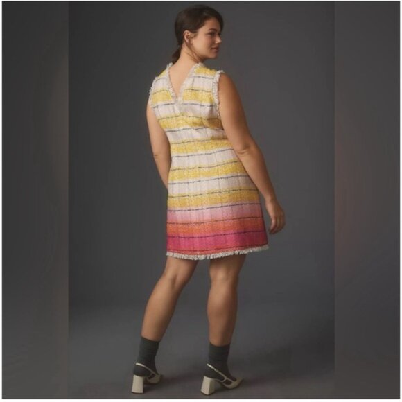 Anthropologie Maeve Sleeveless Tweed Mini Dress NWT 18W - Picture 3 of 15